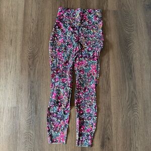Women's Floral Print High Waisted Leggings Activewear Athleisure‎ Pants
